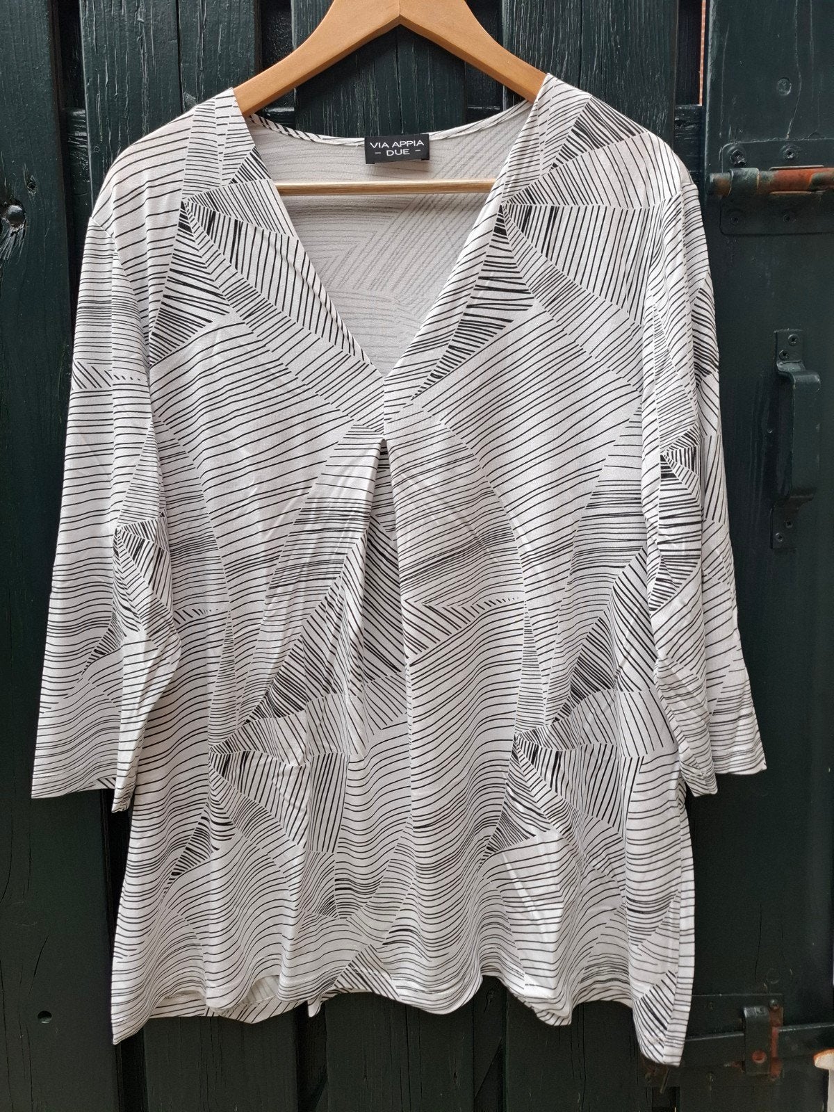 Via Appia tuniek 46, Ophalen of Verzenden, Zo goed als nieuw, Maat 46/48 (XL) of groter, Wit