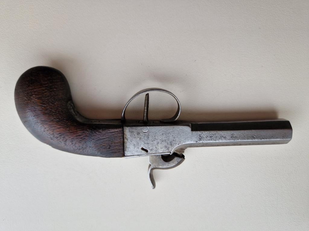 Antiek Percussie Pistool, Antiek en Kunst, Ophalen of Verzenden