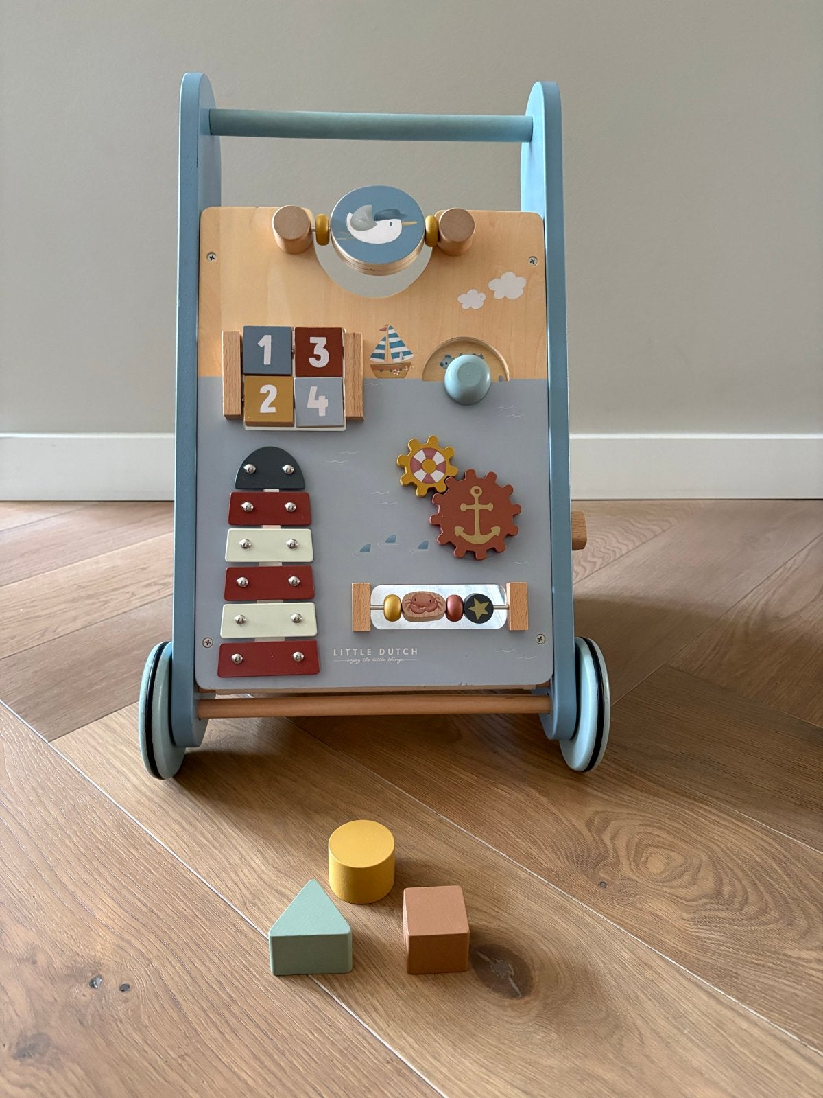 Little Dutch Houten Loopwagen met Activiteiten, Ophalen, Zo goed als nieuw, Overige typen