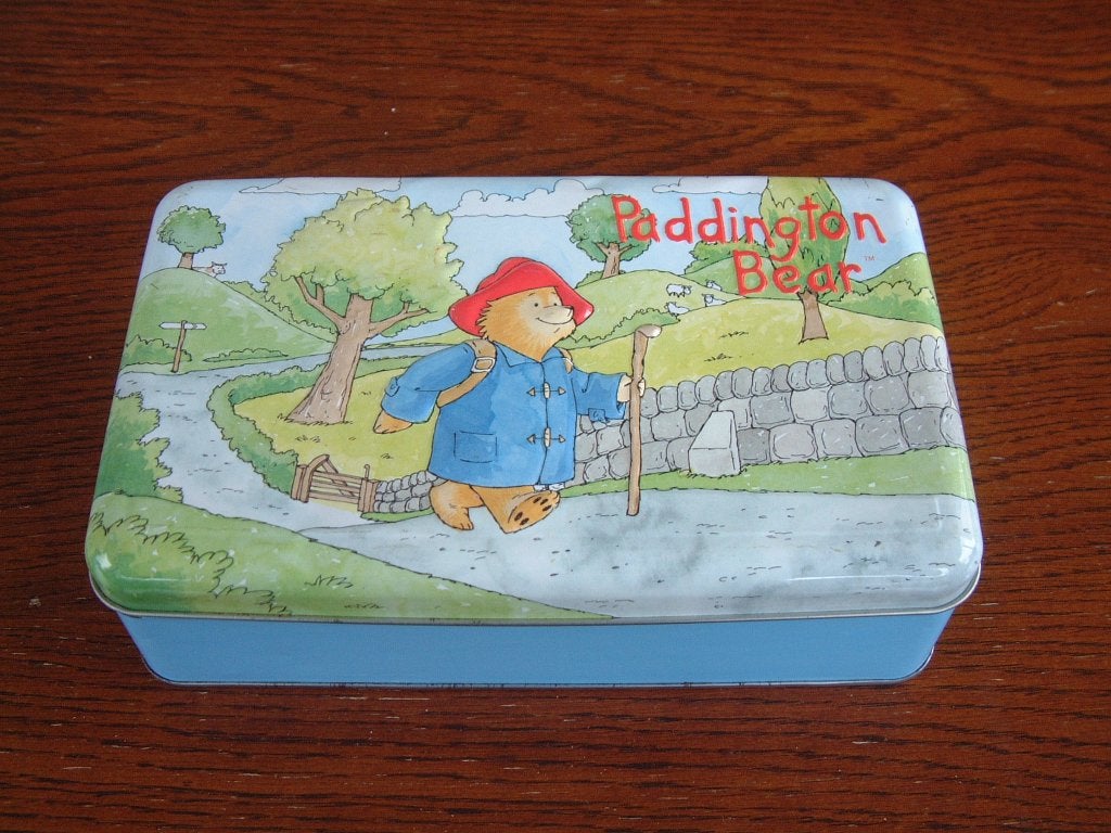 blik trommel Paddington Bear Douwe Egberts DE, Verzamelen, Ophalen of Verzenden, Gebruikt, Overige, Douwe Egberts