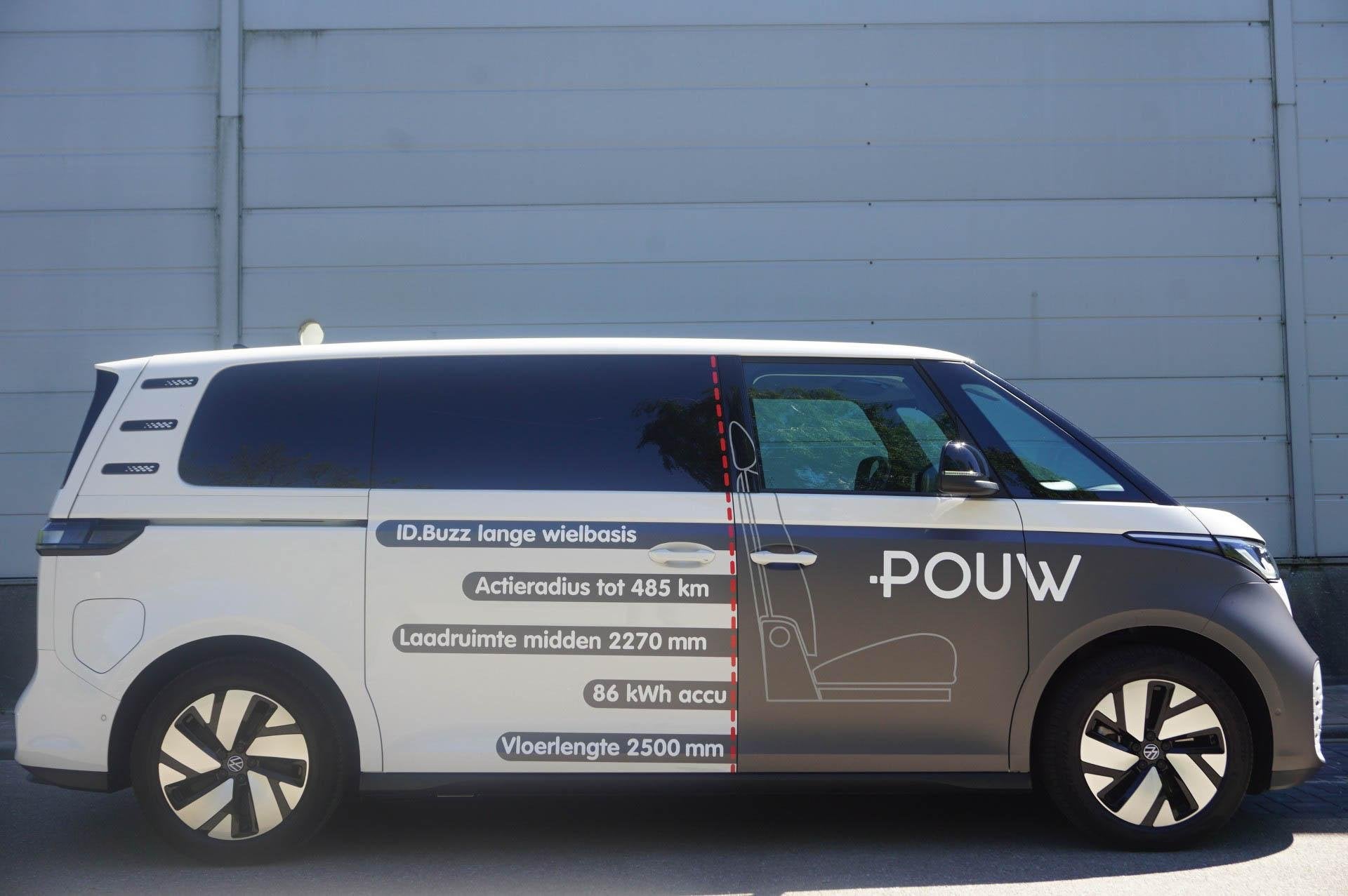 Volkswagen ID. Buzz 286pk Pro Bulli 86 kWh LWB | Geel Kentek, 12 maanden, Wit, 2 stoelen, 1000 kg