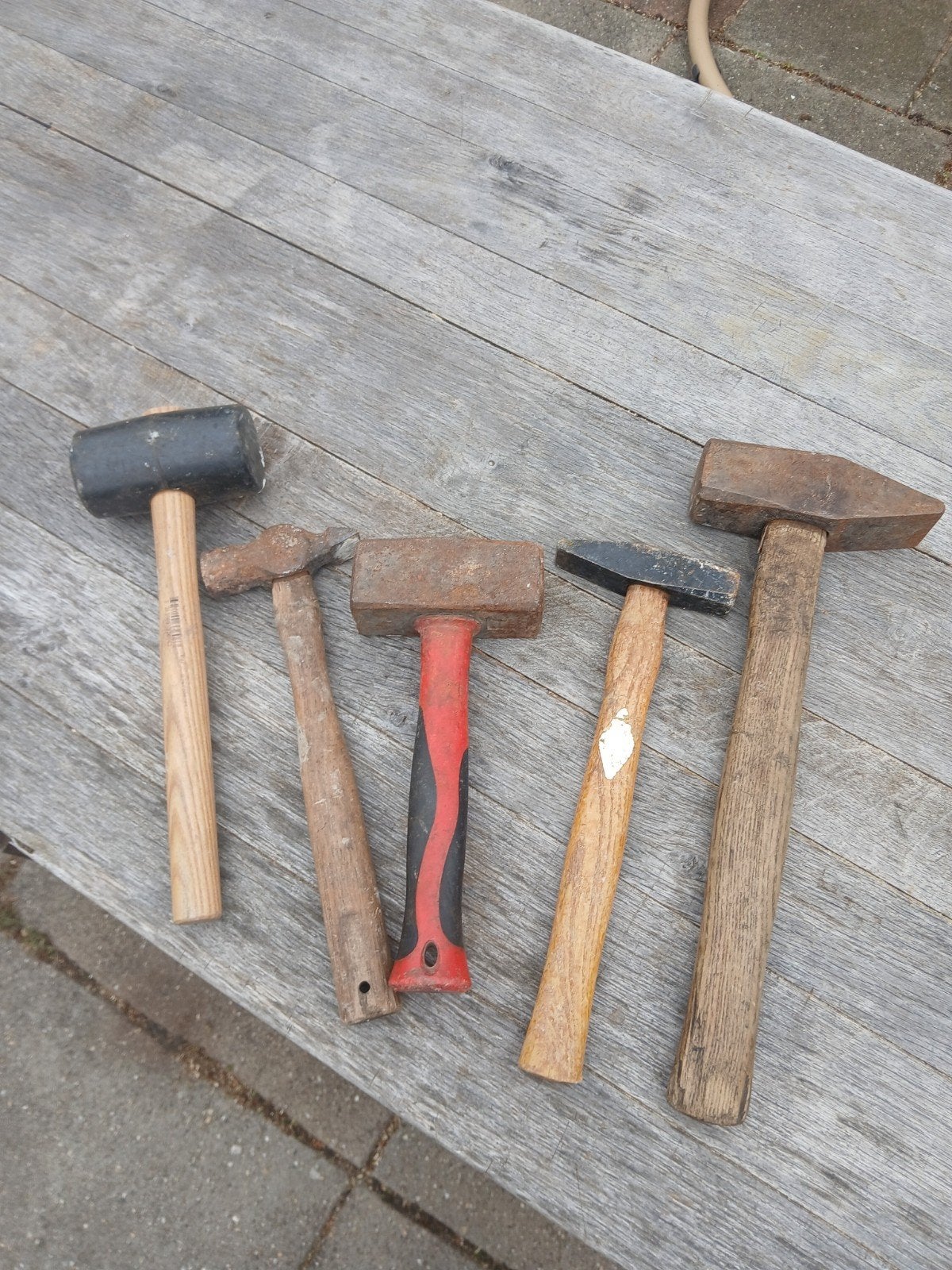 Diverse hamers - set van 5 stuks, Ophalen of Verzenden, Gebruikt, Hamer, Overige merken