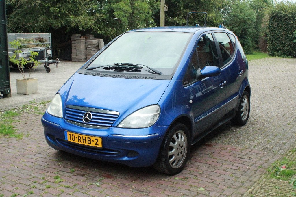 Mercedes-Benz A-Klasse 1.6 A160 AUT 2003 Blauw, Auto's, Stof, 40 €/maand, 102 pk, Grijs