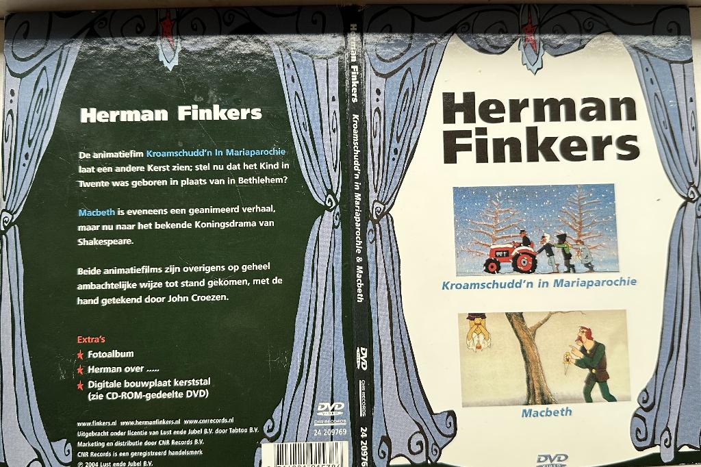 Herman Finkers  Kroamschudd,n in Mariaparochie  Macbeth, Alle leeftijden, Verzenden, Zo goed als nieuw, Stand-up of Theatershow