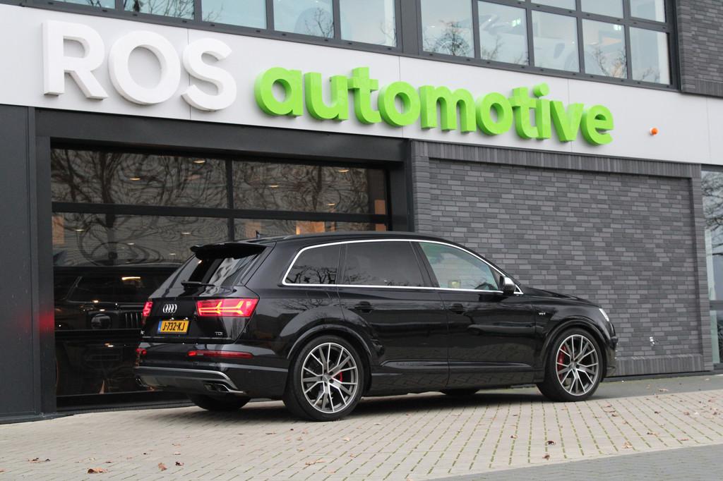 Audi SQ7 4.0 TDI SQ7 quattro Pro Line + | PANO | LUCHTVERING, Auto's, Audi, SQ7, 2245 kg, Zwart, Leder