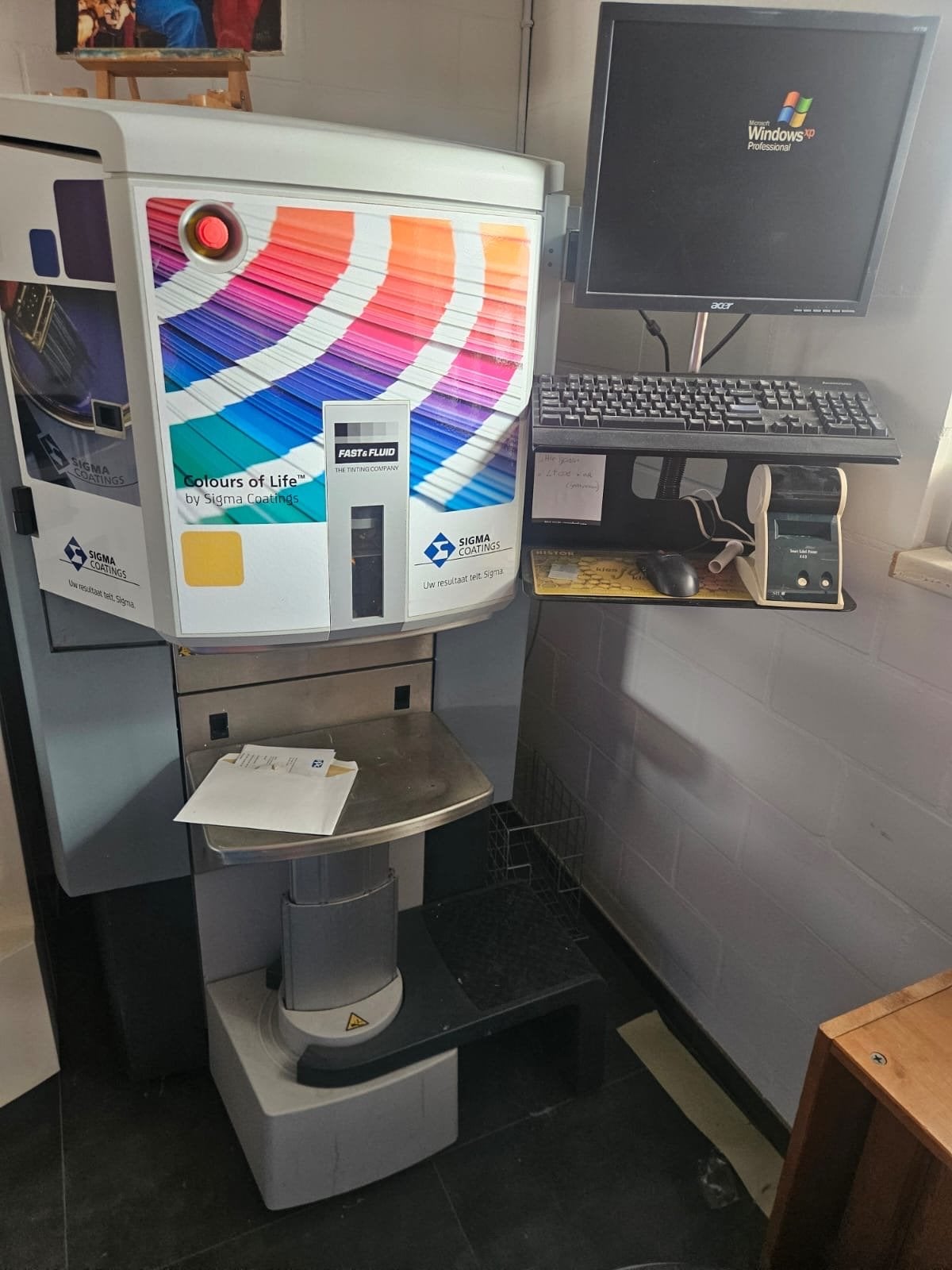 Fast & Fluid Verfmengmachine met Schudder en Pasta, Ophalen