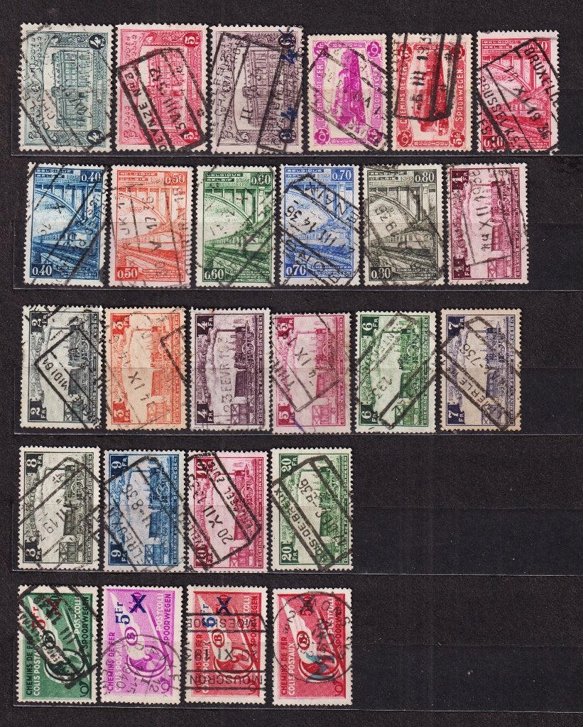 België Spoorwegzegels 1929-1939 gestempeld, Ophalen, Gestempeld, Gestempeld