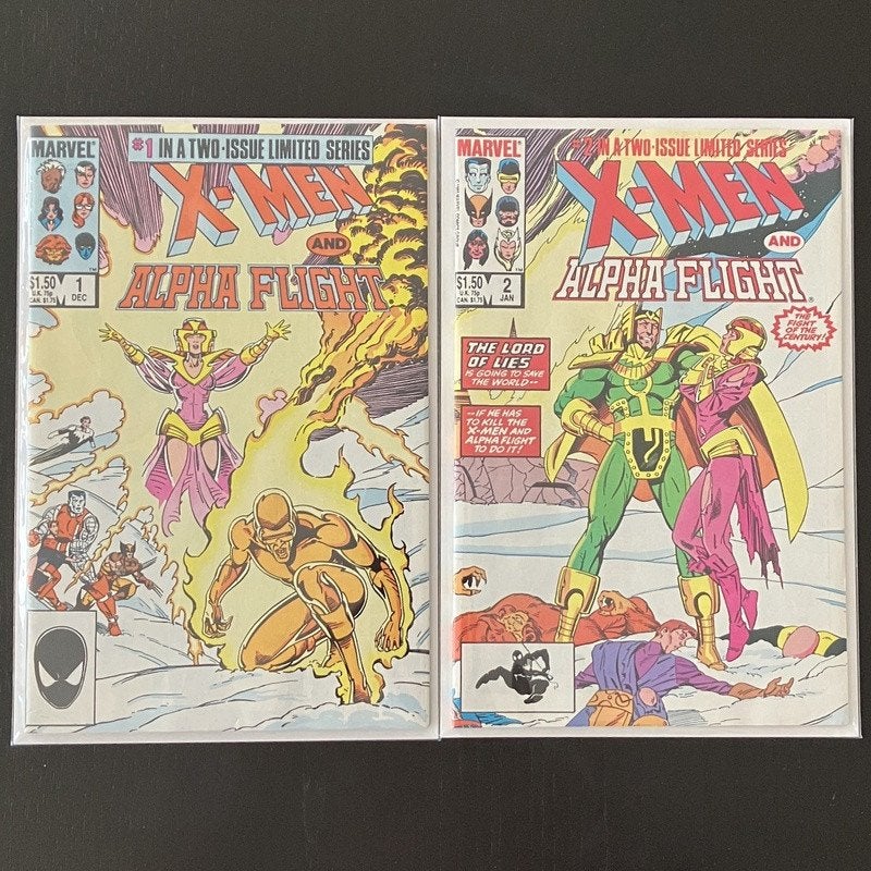 X-Men/Alpha Flight Vol.1 #1 & 2 Complete Set (1985), Amerika, Marvel Comics, Complete serie of reeks, Nieuw