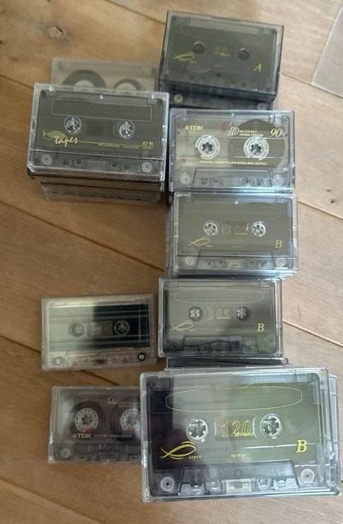 Cassettebandjes TDK 60, 90, 100, 105, 120 min, Gebruikt, Overige genres, Ophalen of Verzenden, Onbespeeld