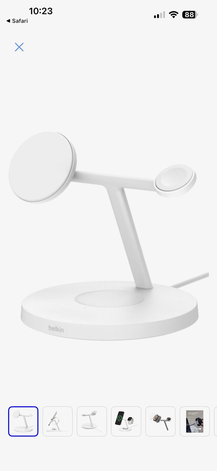 Belkin 3in1 Qi2 Charger White, Ophalen of Verzenden, Zo goed als nieuw, Apple iPhone