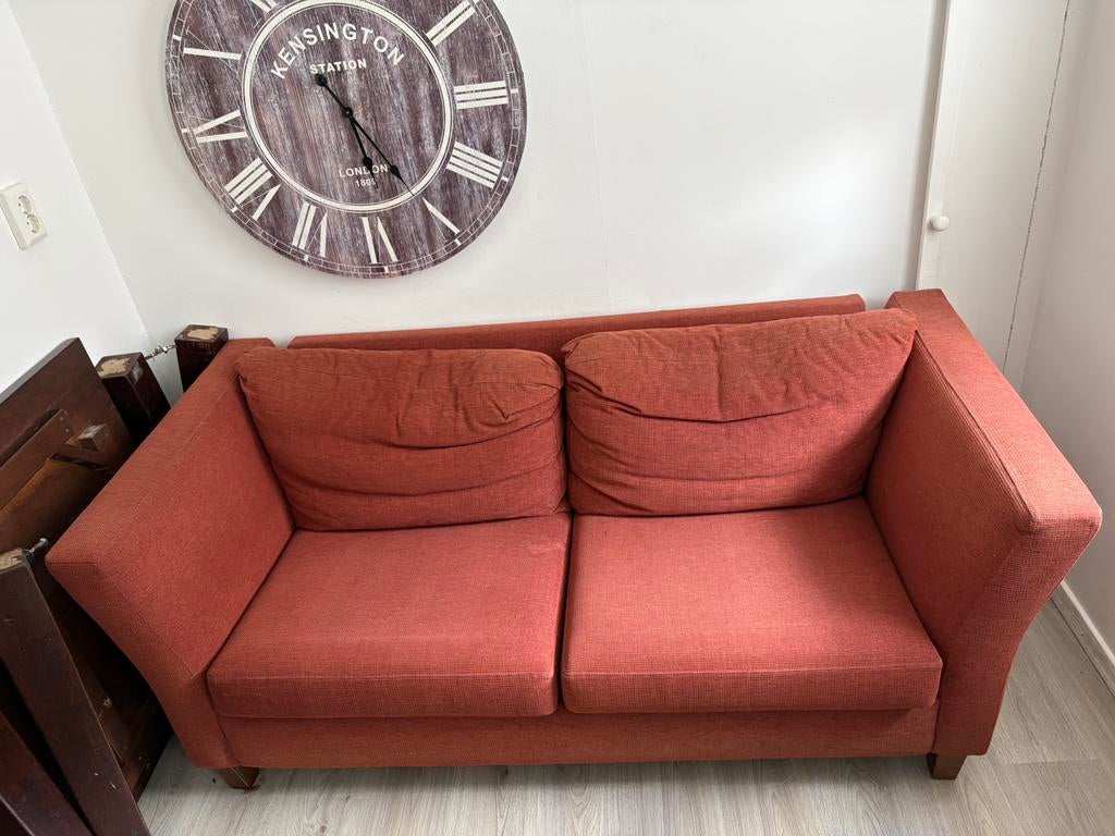Comfortabele 2-zitsbank, Huis en Inrichting, Banken | Bankstellen, Ophalen, Gebruikt, Tweepersoons, 75 tot 100 cm