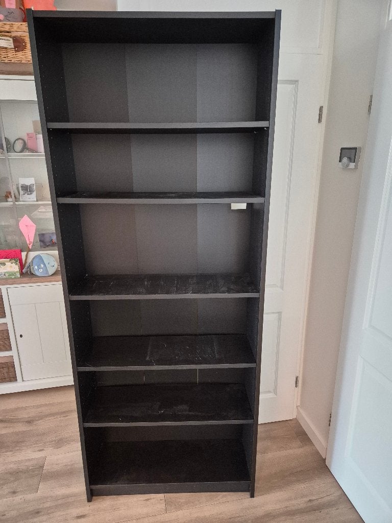 Billy boekenkast zwart, Huis en Inrichting, Ophalen, Gebruikt, 200 cm of meer, 50 tot 100 cm