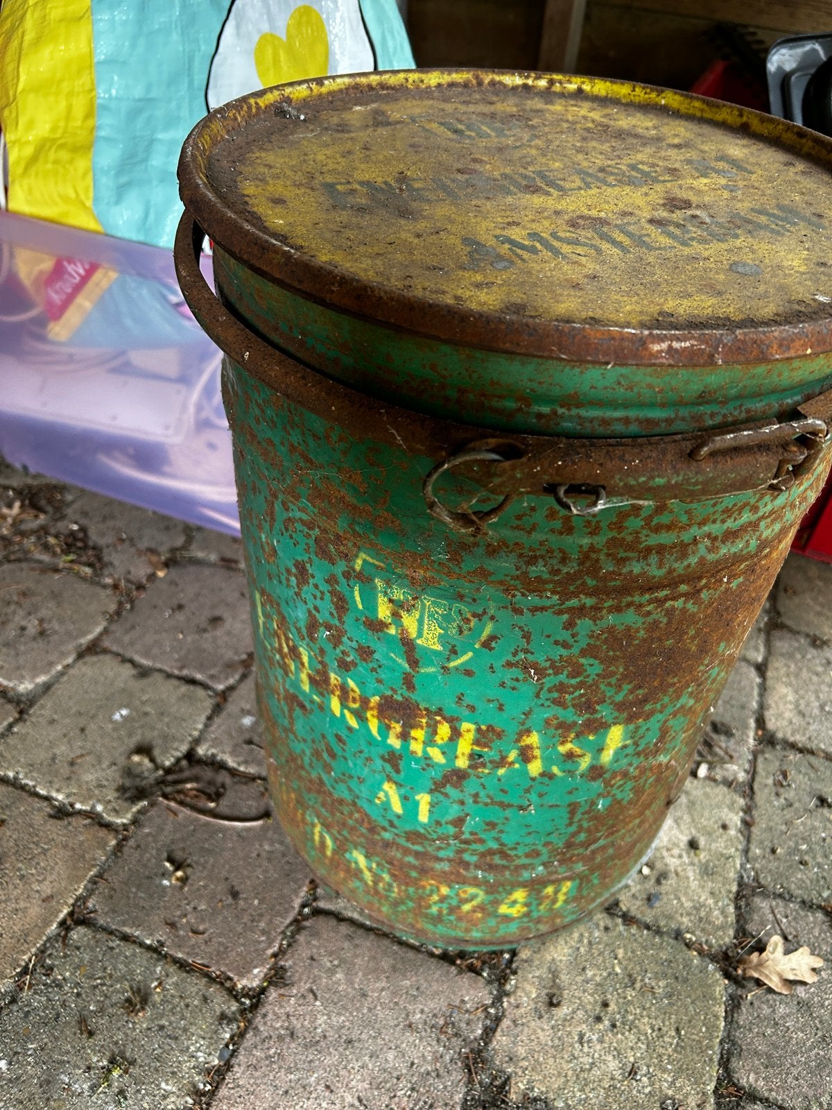 Oud BP vat Amsterdam - Decoratief of opslag, Ophalen