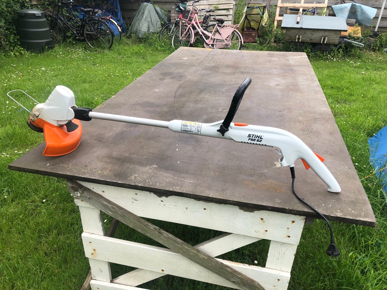 Stihl FSE 52 elektrische kantenmaaier - Zeer goed!, Ophalen, Zo goed als nieuw, Elektrische grasmaaier