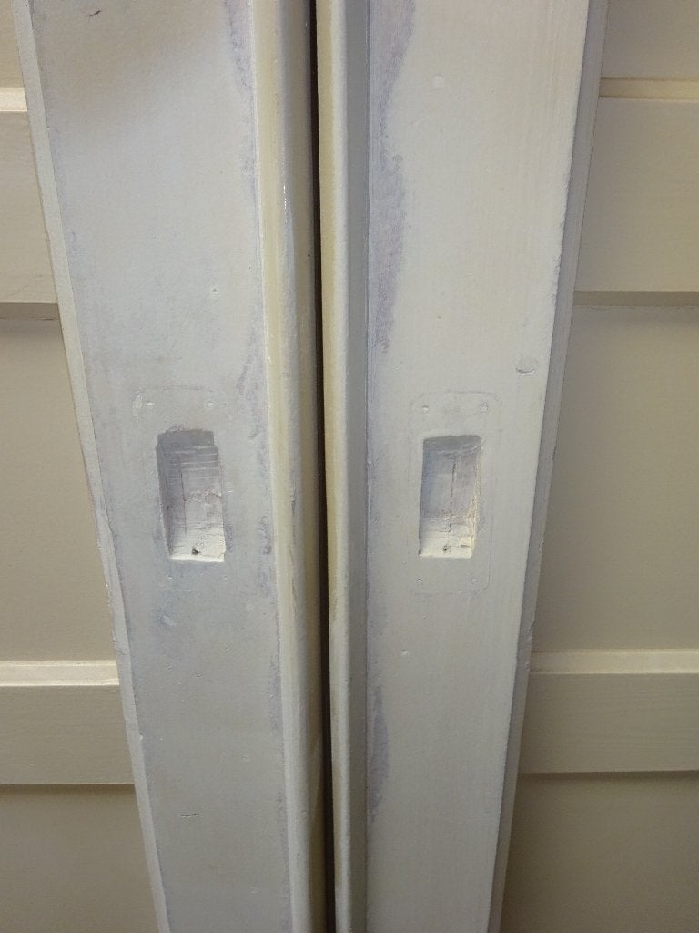 Set Kamer+Suite schuifdeuren, 2/86,5x 204cm, jaren Dertig, Ophalen, Gebruikt, Wit, Vintage