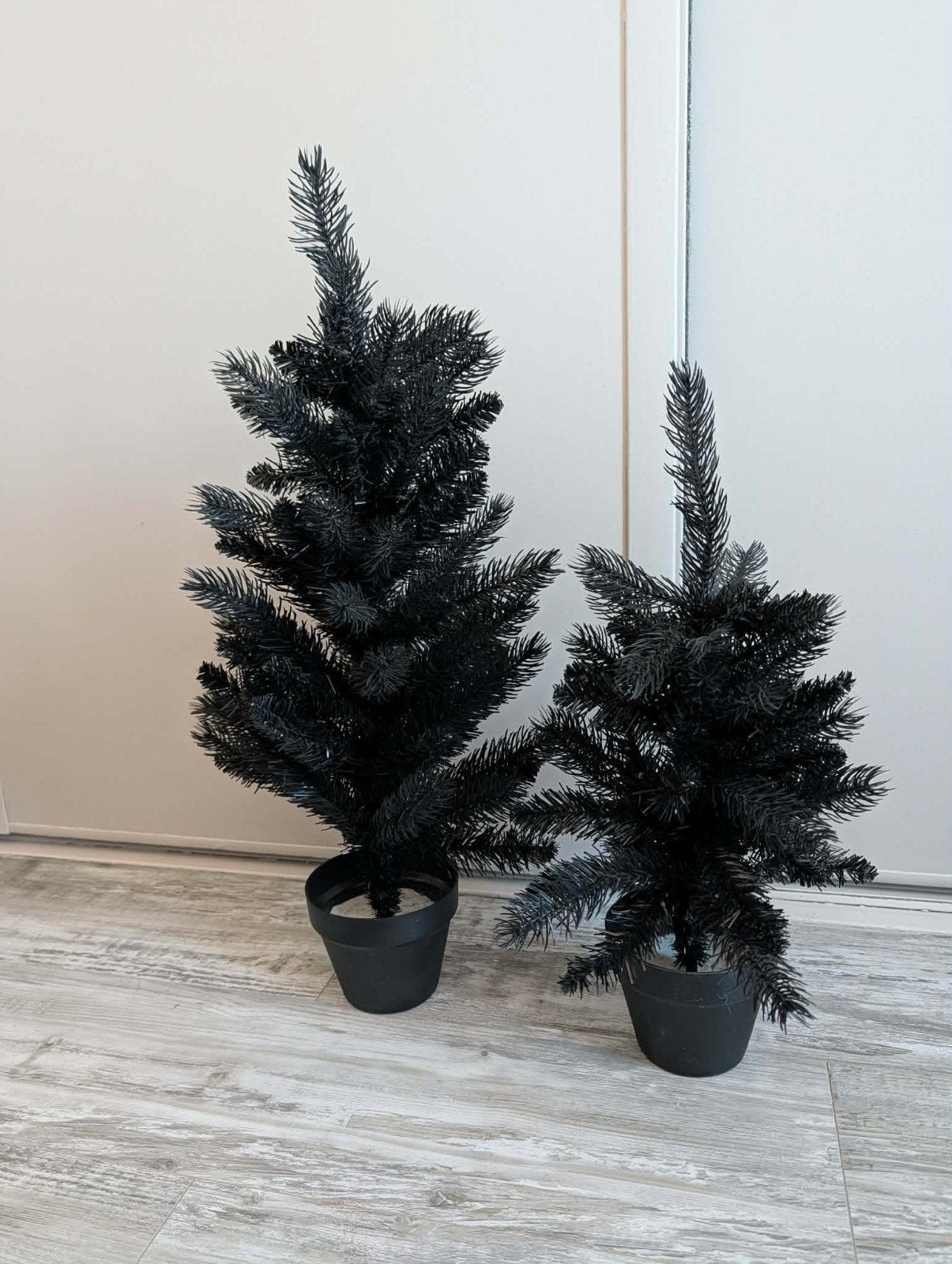 kerstboom - zwart - set - kerst, Ophalen of Verzenden