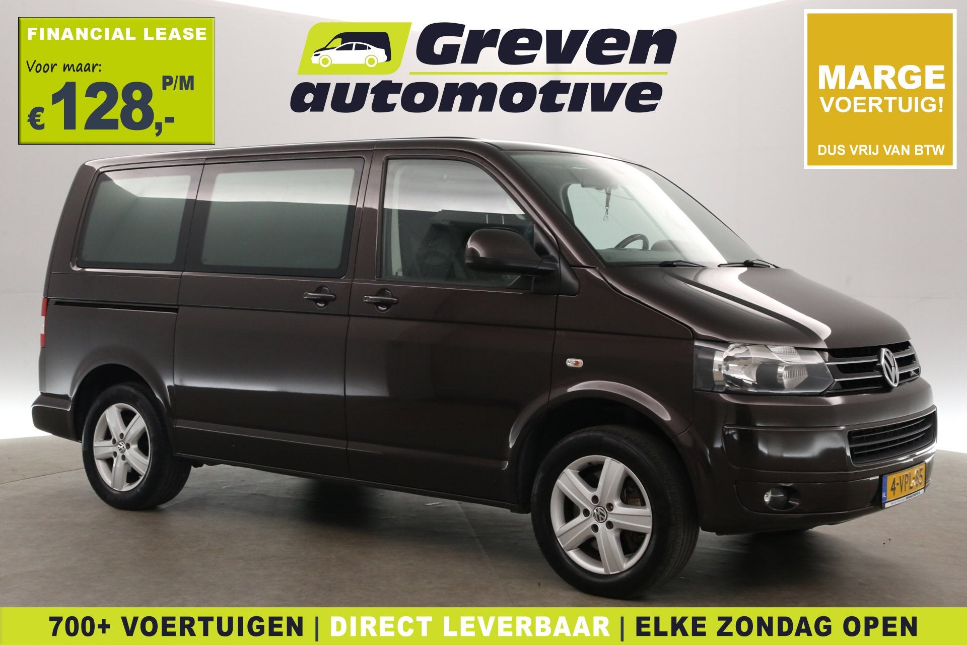 Volkswagen Transporter 2.0 TDI L1H1 180PK | Marge | Automaat, Euro 5, Stof, 4 cilinders, Bruin