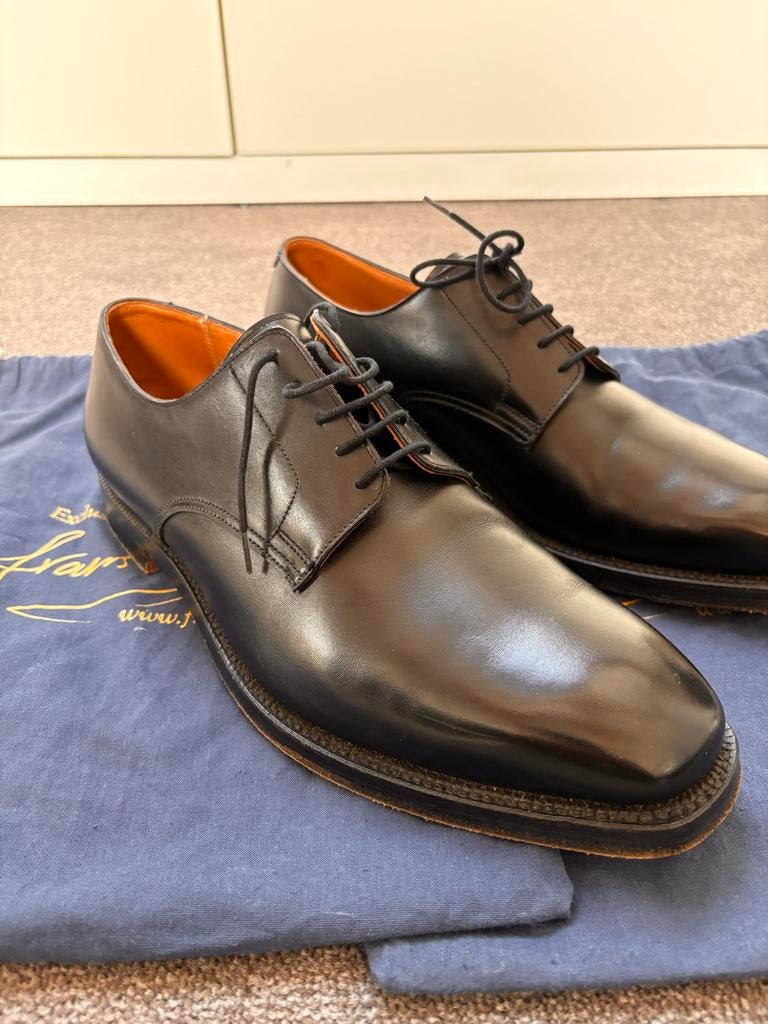 Crockett & Jones Dover Derby Schoenen Maat 11.5 (46), Kleding | Heren, Schoenen, Ophalen of Verzenden, Zo goed als nieuw, Zwart