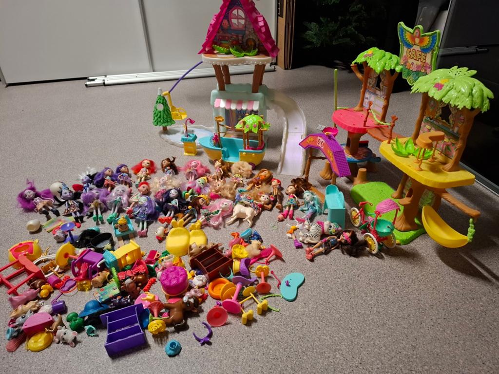Enchantimals zeer grote en complete set, Ophalen of Verzenden, Zo goed als nieuw