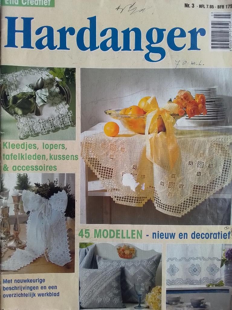 Ella Creatief handwerktijdschrift HARDANGER, Ophalen of Verzenden, Gebruikt, Patroon