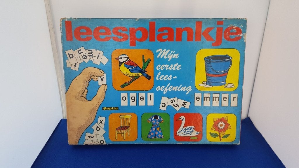 Vintage Leesplankje van Papita. 5A28, Kinderen en Baby's, Speelgoed | Educatief en Creatief, Gebruikt, Ophalen of Verzenden