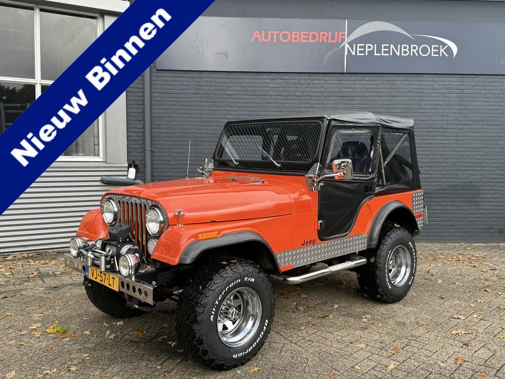 Jeep CJ5 1979 Jeep CJ 5 Trekhaak 7261 KM APK VRIJ Helemaal g, Auto's, Gebruikt, Zwart, Overige kleuren, CJ