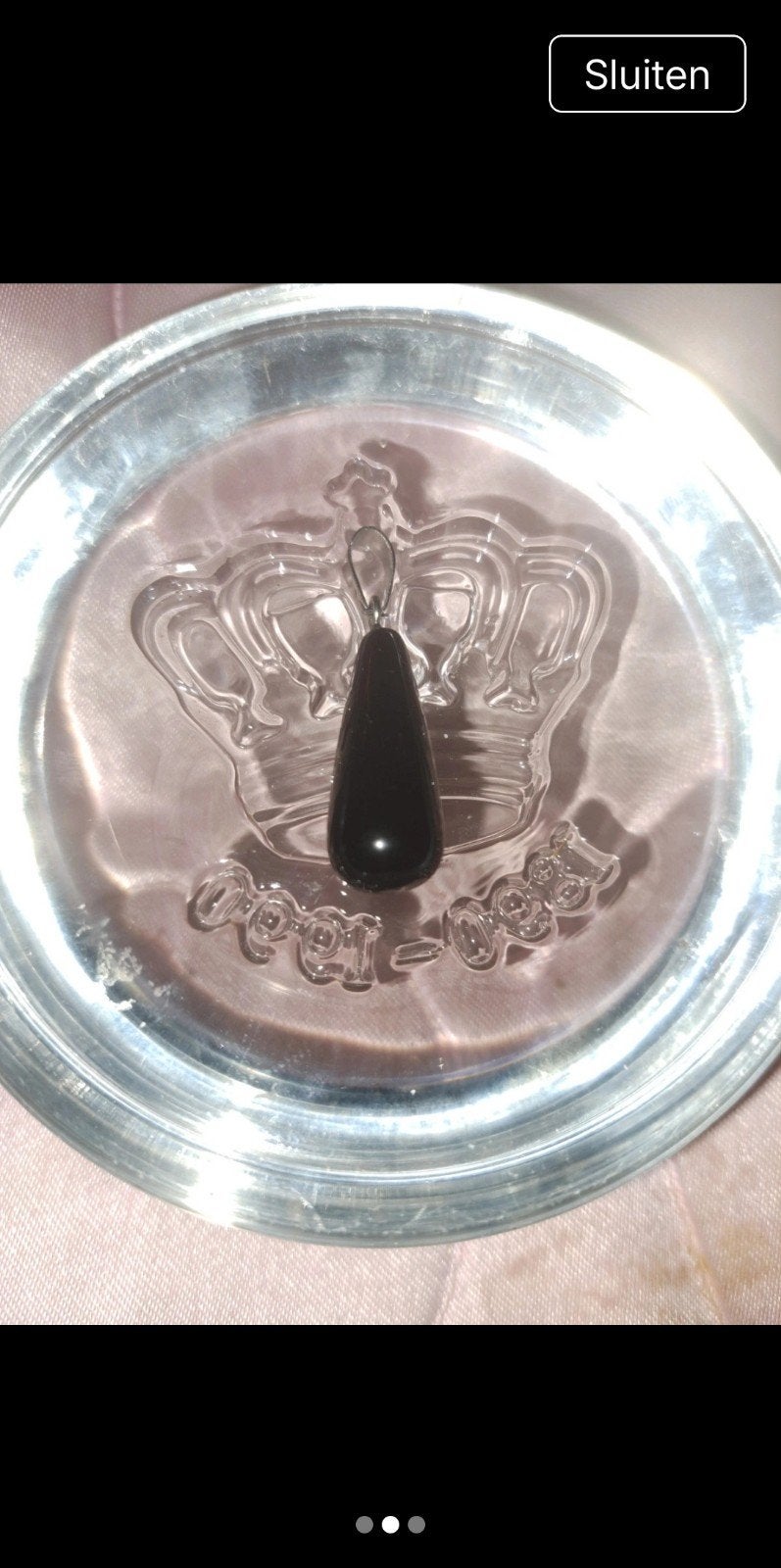 Handgemaakte Onyx Druppelhanger - Zelf Gevonden & Gepolijst, Overige voorstellingen, Zwart, Nieuw, Ophalen of Verzenden