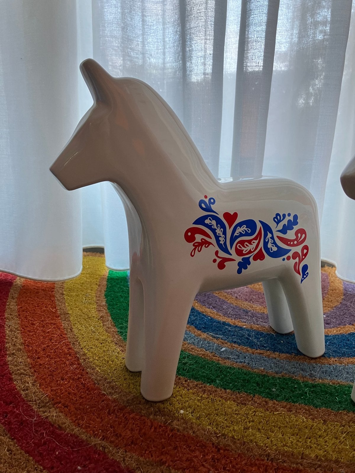 Zeldzaam IKEA Dala paard Vintage Zweden vinterfest keramiek, Ophalen of Verzenden, Zo goed als nieuw