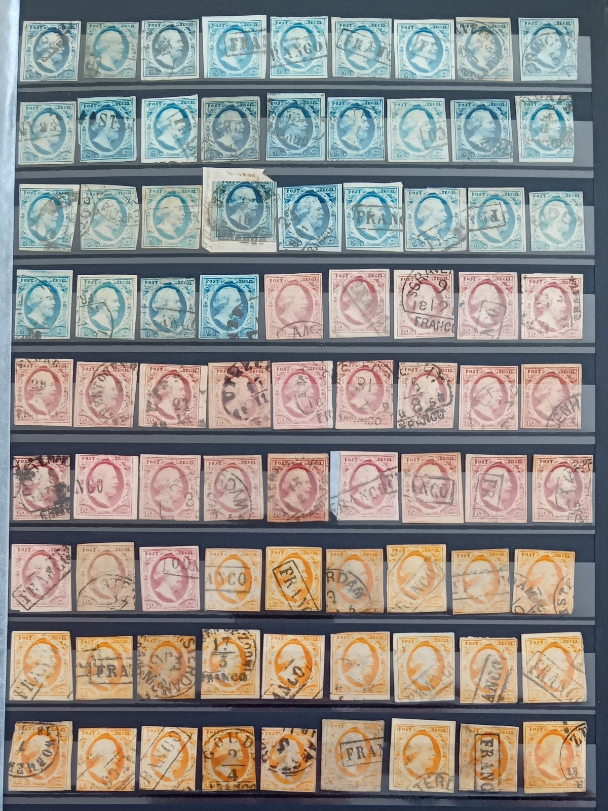 NVPH 1/3 1-3 1 2 3 MEGA COLLECTIE 260X Gestempeld Zie & Lees, Ophalen of Verzenden, T/m 1940