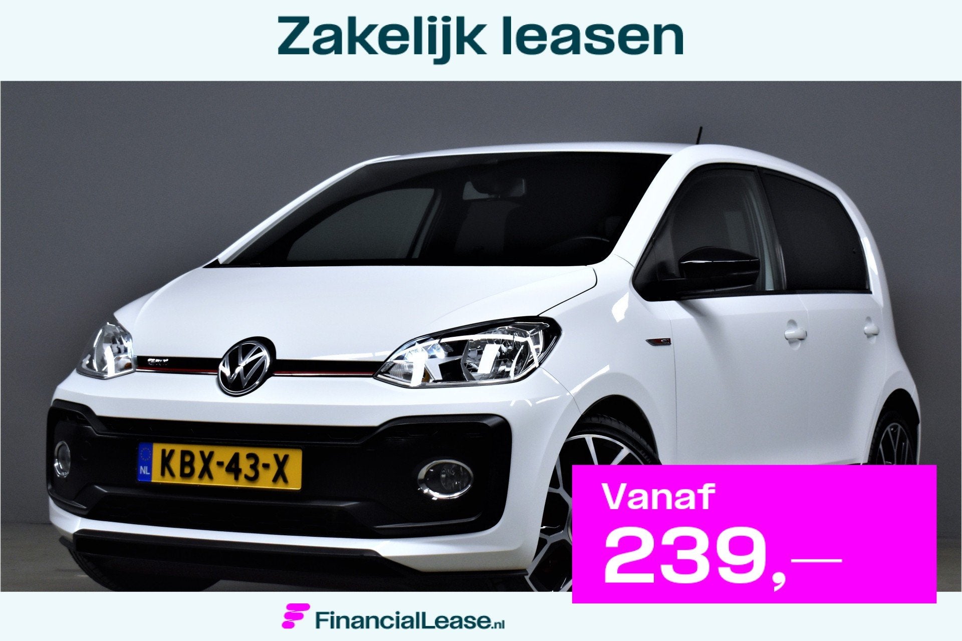 Volkswagen up! 1.0 TSI GTI 116pk Camera/Led/Climate/Stoelver, Voorwielaandrijving, Dealer onderhouden, Gebruikt, 4 stoelen