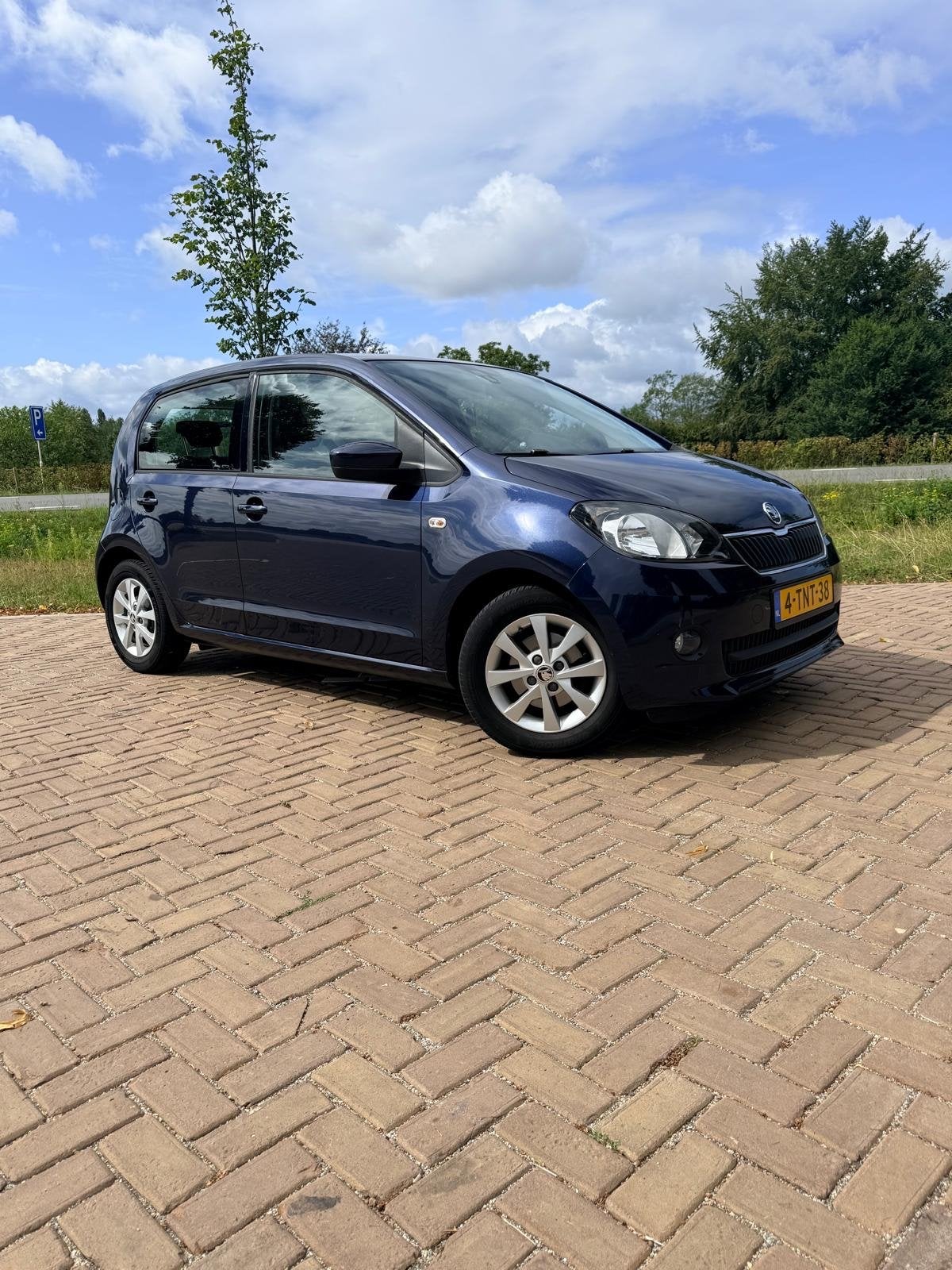 Skoda Citigo 1.0 T 44KW 2014 Blauw, Voorwielaandrijving, 840 kg, Origineel Nederlands, 24 km/l