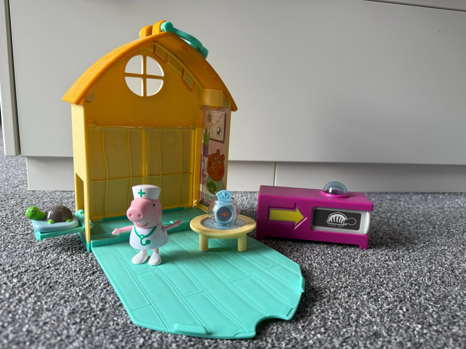 Peppa Pig Dierenarts Speelset met Peppa figuur, Ophalen of Verzenden, Gebruikt
