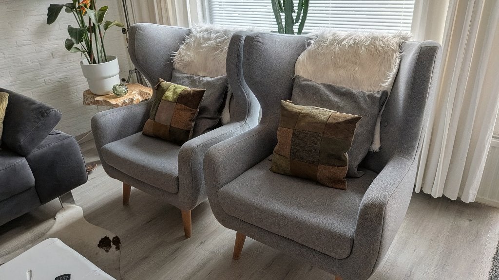 2 mooie fauteuils, Huis en Inrichting, Ophalen, Hout, Gebruikt, 75 tot 100 cm