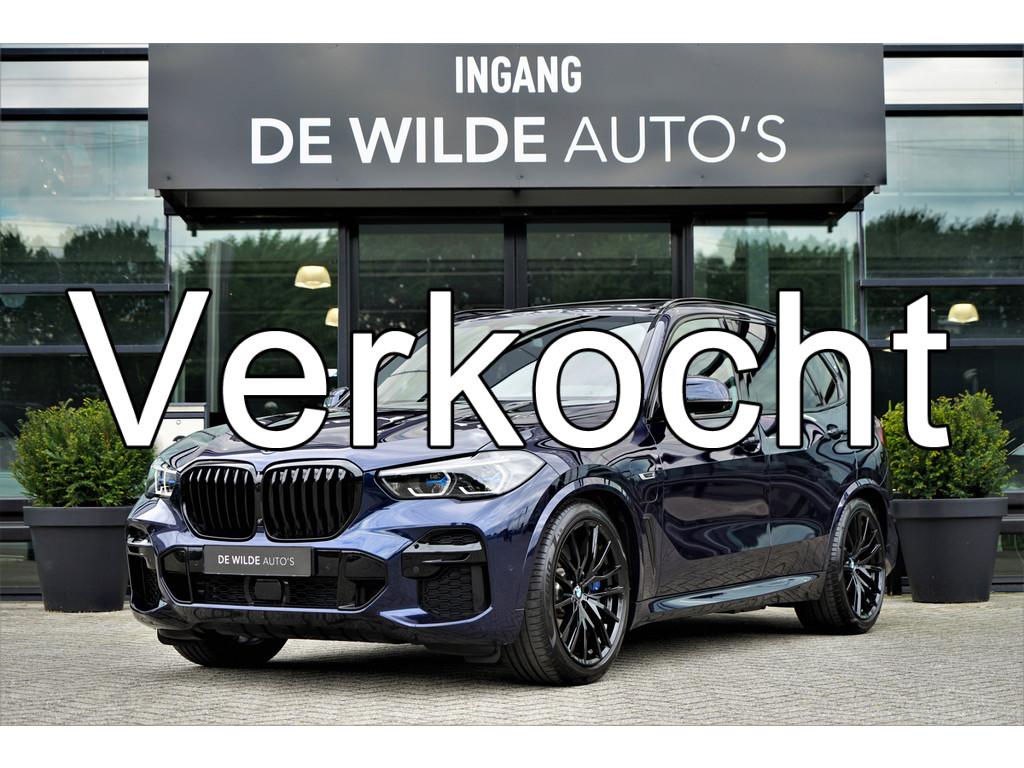 BMW X5 xDrive45e M-sport M-seats Pano SkyLounge 4-wielsturin, Gebruikt, 394 pk, Blauw, Lichtsensor