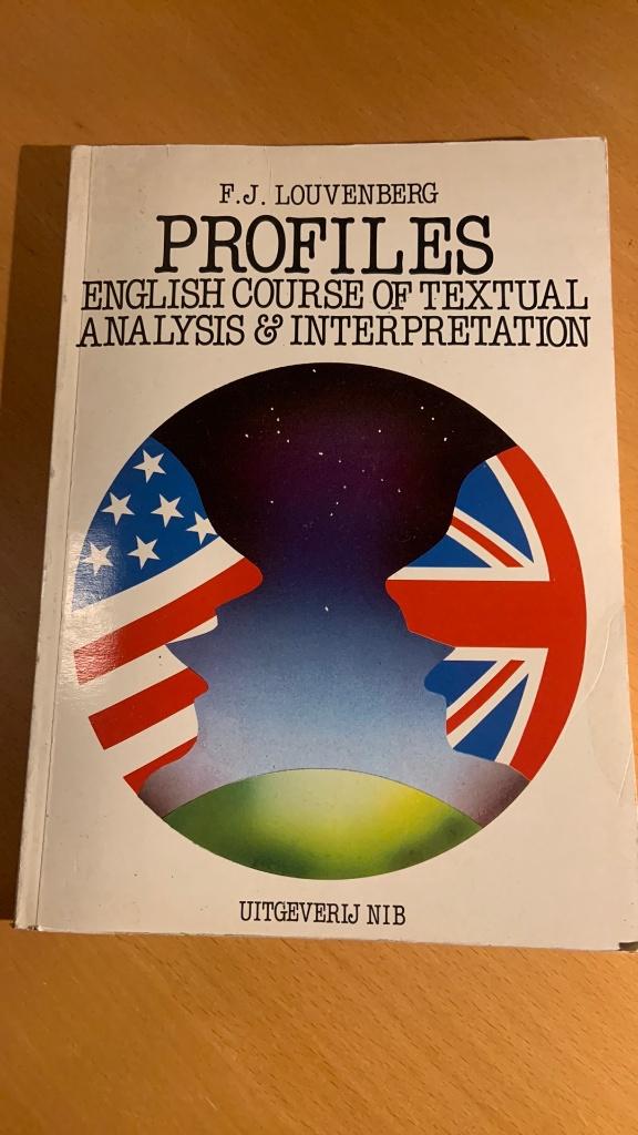 Profiles - english course or textual analysis & interpretati, Ophalen of Verzenden, Beta, WO