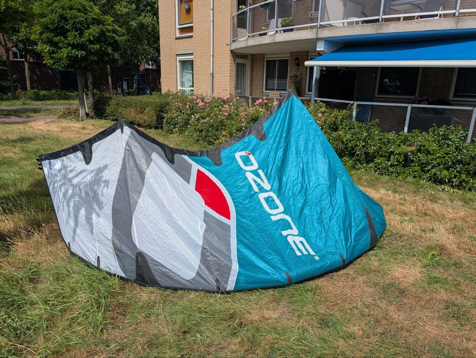 Ozone Enduro V3 9m Kite evt. als set met Contact Bar V4, Watersport en Boten, Ophalen, Gebruikt, 9 m², Geen board