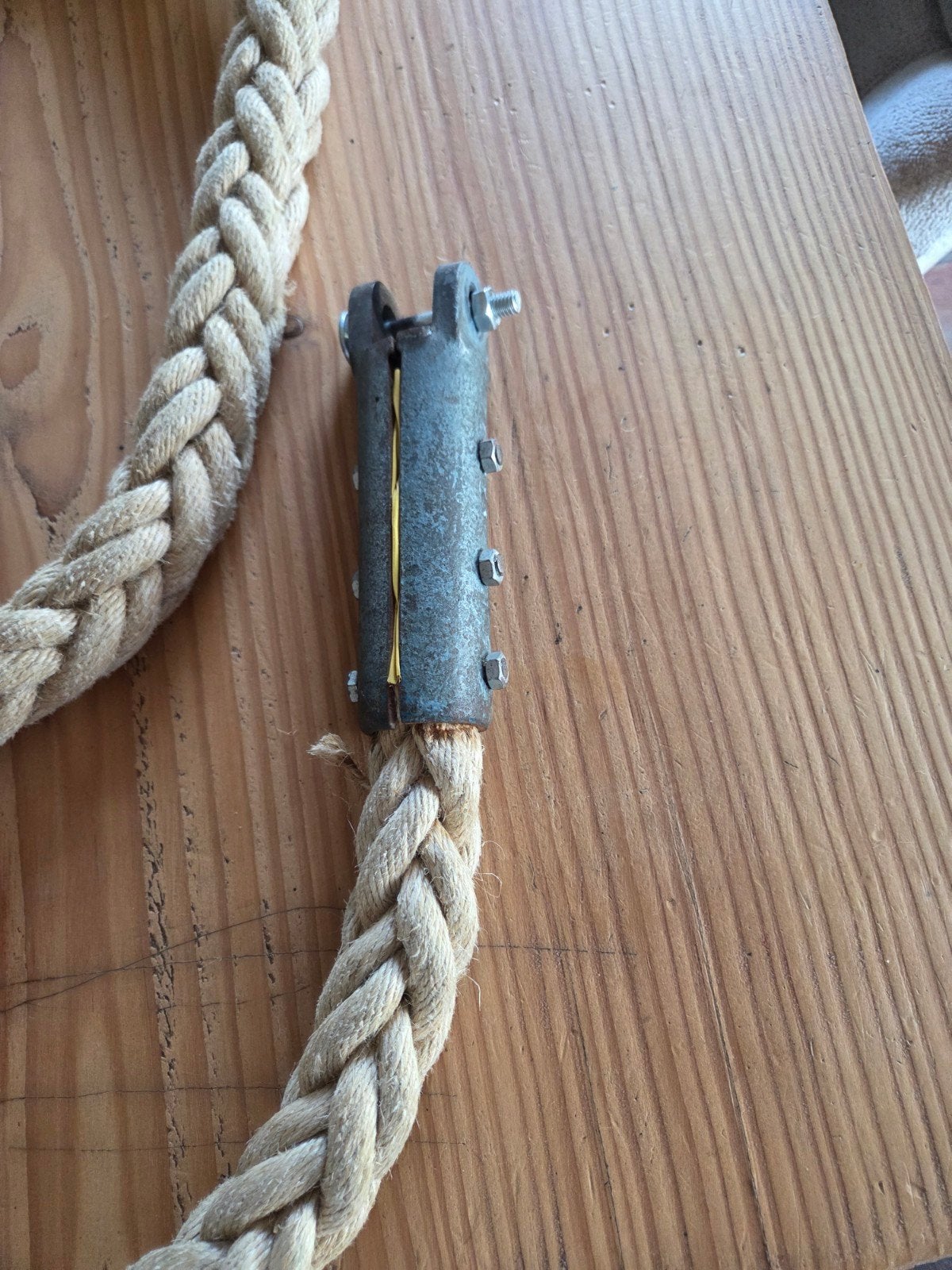 ouderwets klimtouw uit de gymzaal,lengte 3.50 meter, Ophalen, Wanddecoratie