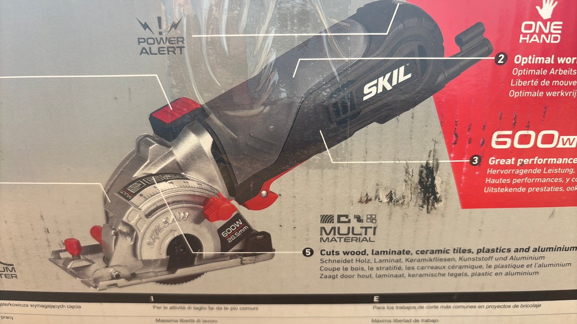 SKIL Multi zaag 600W - Zo goed als nieuw, Minder dan 30 mm, Overige typen, 600 tot 1200 watt, Ophalen of Verzenden
