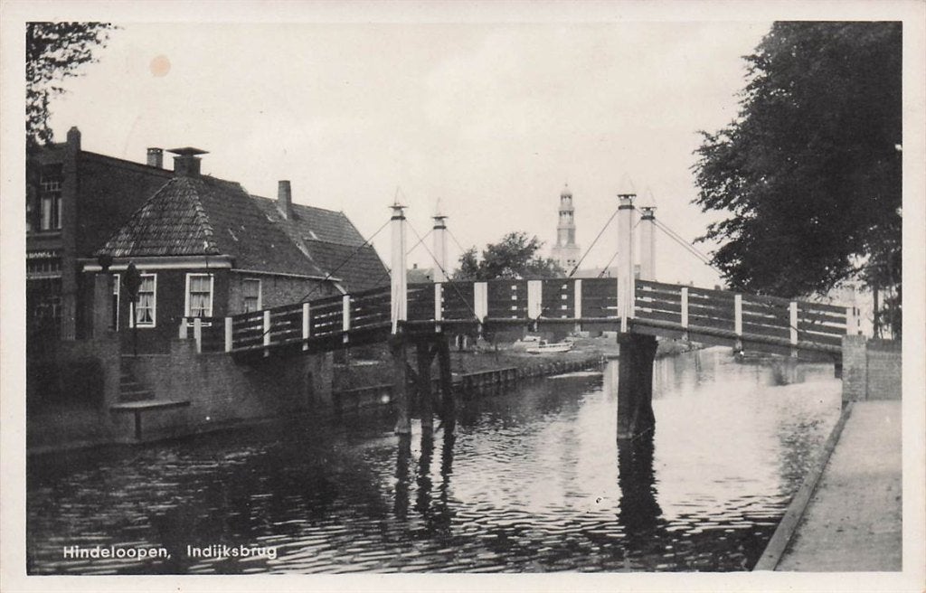 703-168-011 Hindeloopen Indijksbrug, Verzenden, Voor 1920, Friesland