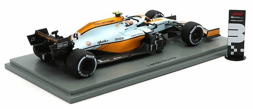 Lando Norris 1:43 Monaco GP 2021 Mclaren MCL35M S7679, Ophalen of Verzenden, Nieuw, Formule 1