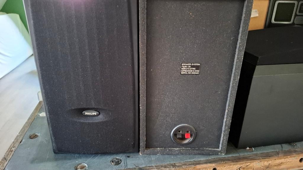 Speakerset Philips 20 W 6 Ohm te koop, Ophalen, Philips, Gebruikt, Minder dan 60 watt