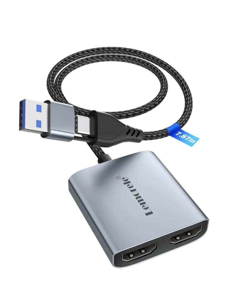 Video Capture Card Grabber Kaart 1080p 60fps USBA 2.0 USBC, Ophalen of Verzenden, Zo goed als nieuw