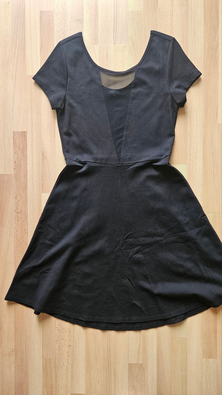 Coolcat Zwart Jurkje met Mesh Detail - Maat XL, Zwart, Maat 46/48 (XL) of groter, Ophalen of Verzenden, Zo goed als nieuw