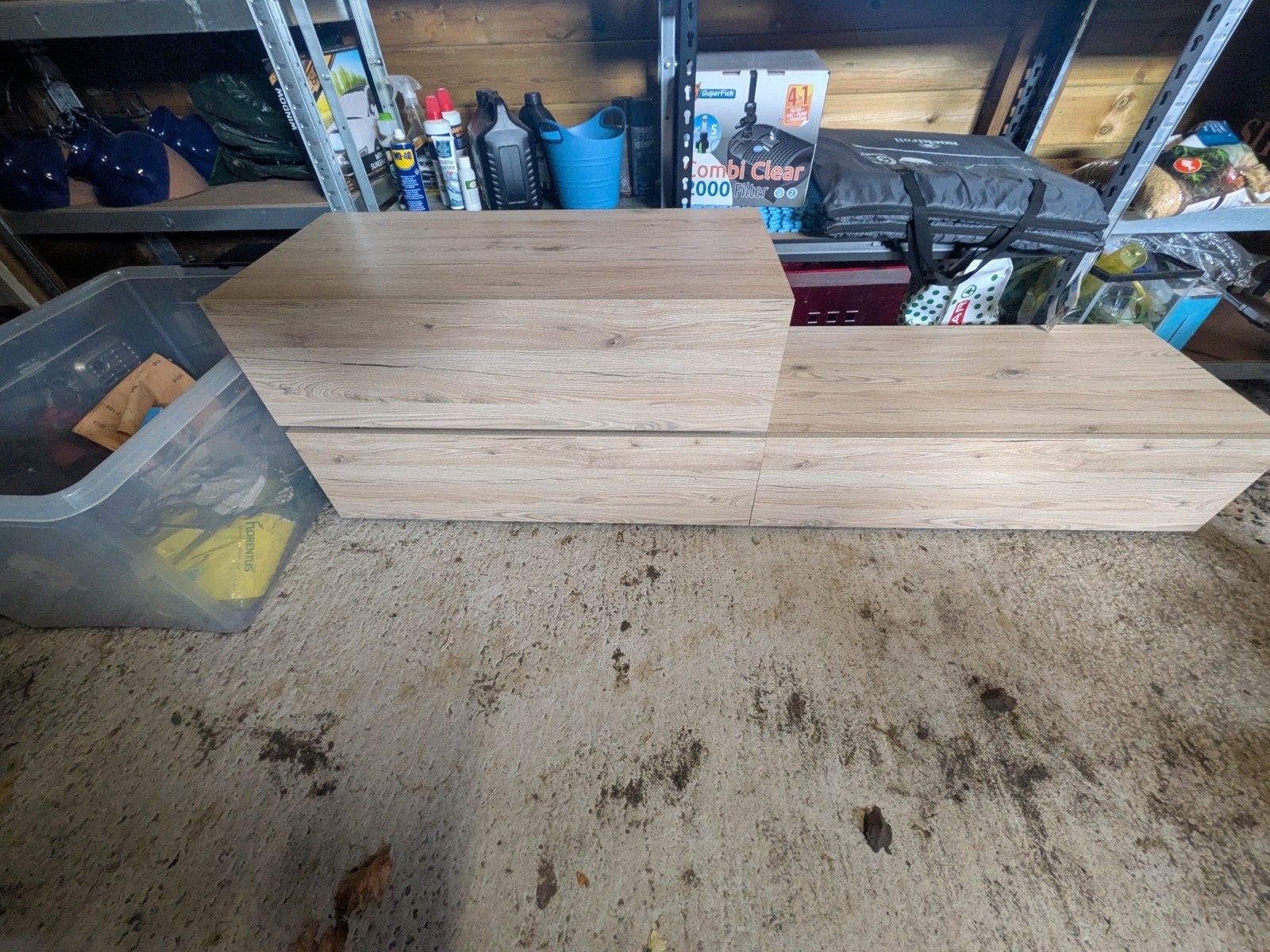 Moderne TV-meubel/opbergkast, Ophalen, Gebruikt, 200 cm of meer, Minder dan 100 cm