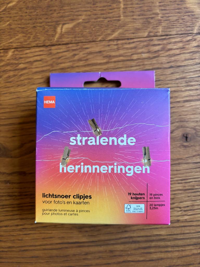 Lichtsnoer voor foto‘s (Hema), Modern, Ophalen of Verzenden, Nieuw, Decoratieobject
