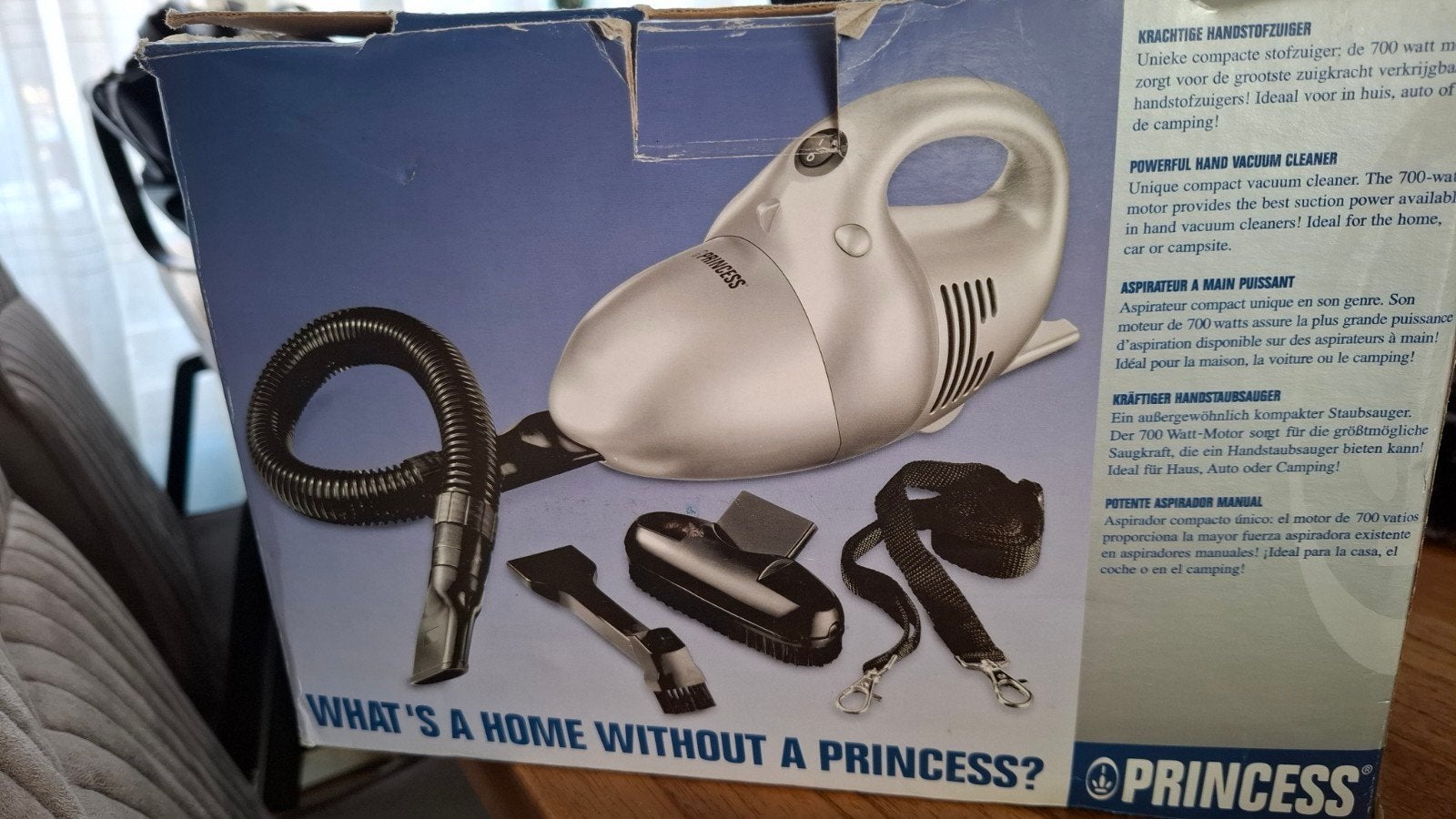 Princess Handstofzuiger - Slechts 2x gebruikt!, Ophalen, Inclusief accessoires, Kruimeldief, Zo goed als nieuw