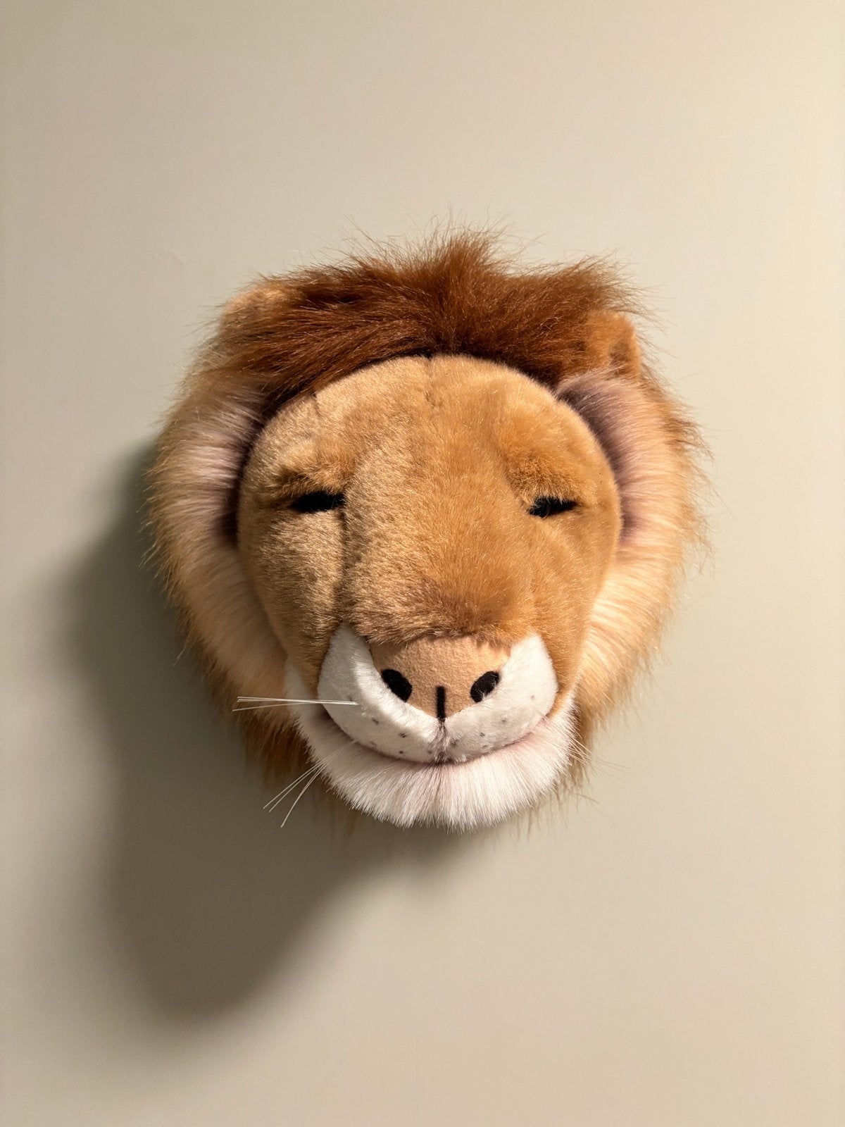 Zachte Leeuwenkop Knuffel - Wild en Knuffelbaar, Ophalen, Nieuw, Middelgroot (20 tot 80 cm), Leeuw