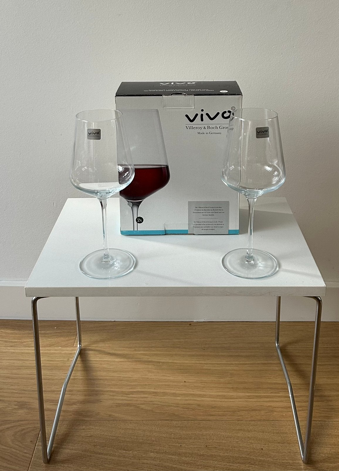 2 X VIVO (Villeroy & Boch) Rode wijnglazen |  AH | NIEUW, Huis en Inrichting, Glas of Glazen, Villeroy & Boch, Nieuw, Ophalen of Verzenden