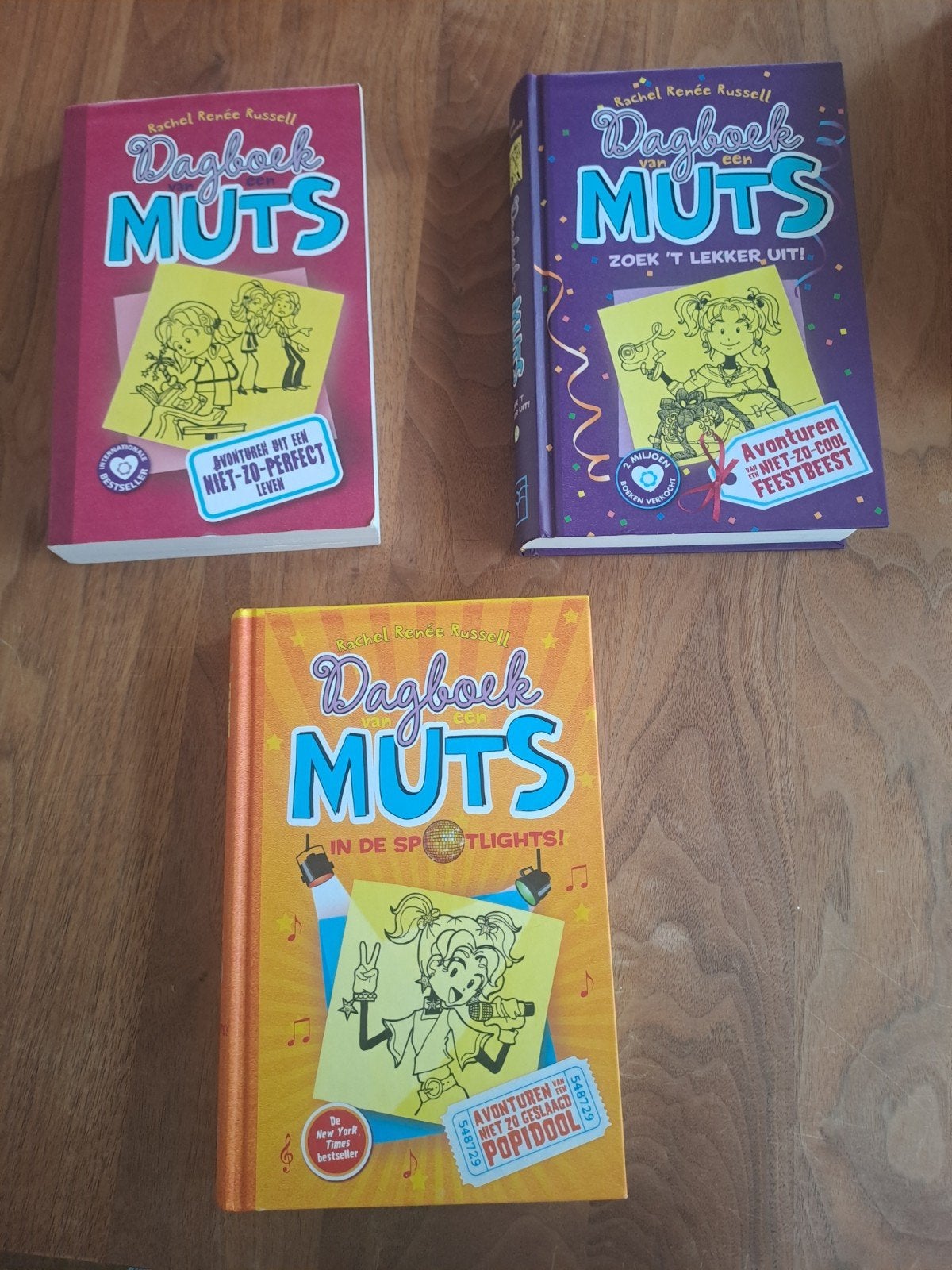 Set dagboek van een Muts boeken deel 1 t/m 3, Ophalen of Verzenden, Gelezen, Rachel Renée Russell, Fictie