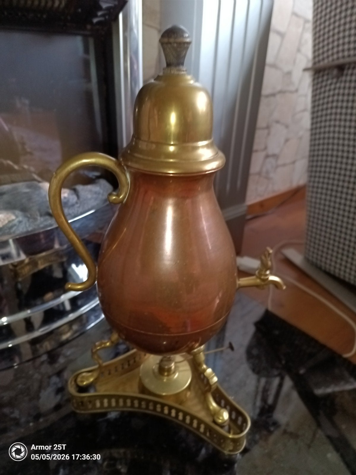 Antieke Koperen Samovar/Thee- of Koffiezetapparaat, Ophalen of Verzenden